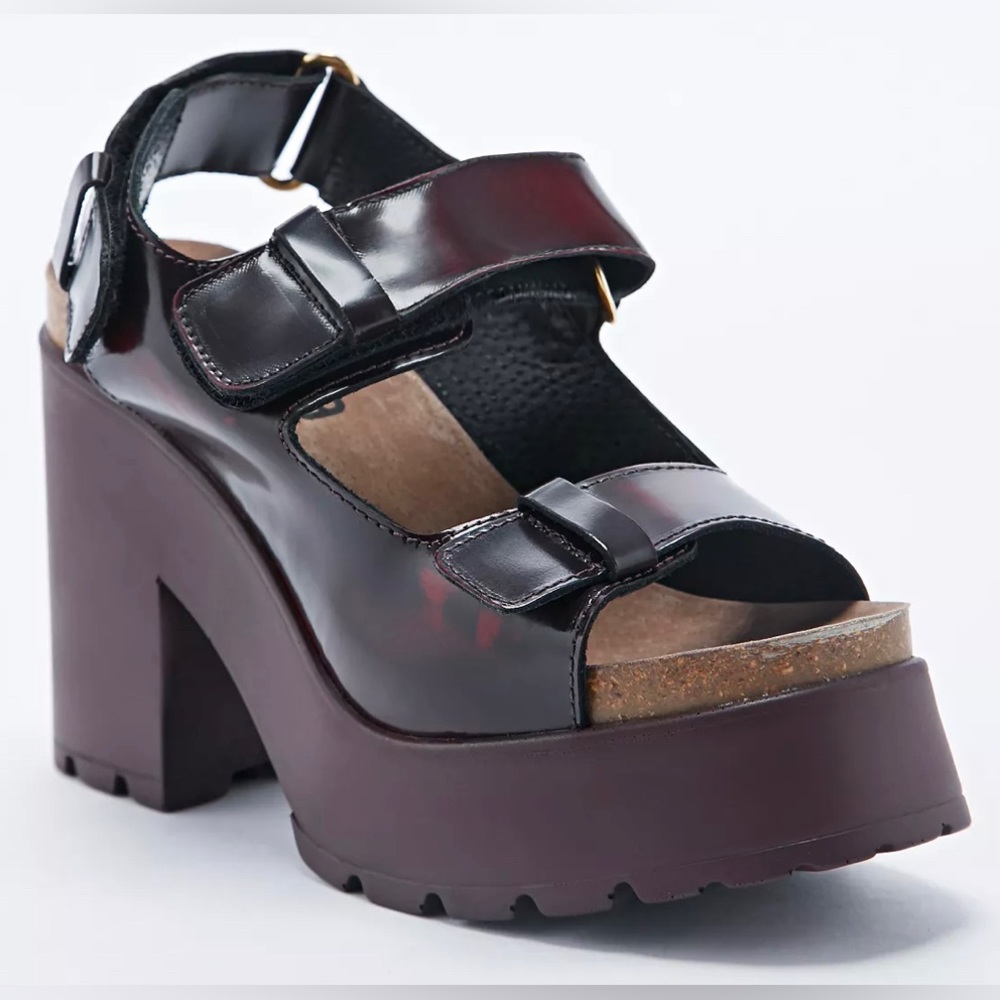 Miista Ellie Sandals in Burgundy Size 37